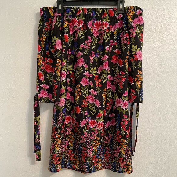 Vince Camuto 6 AOP All Over Print Floral Boho Dress Cottagecore Colorful OF-5 - Picture 4 of 10